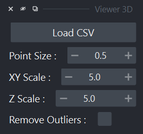 Volet Widget de Napari.