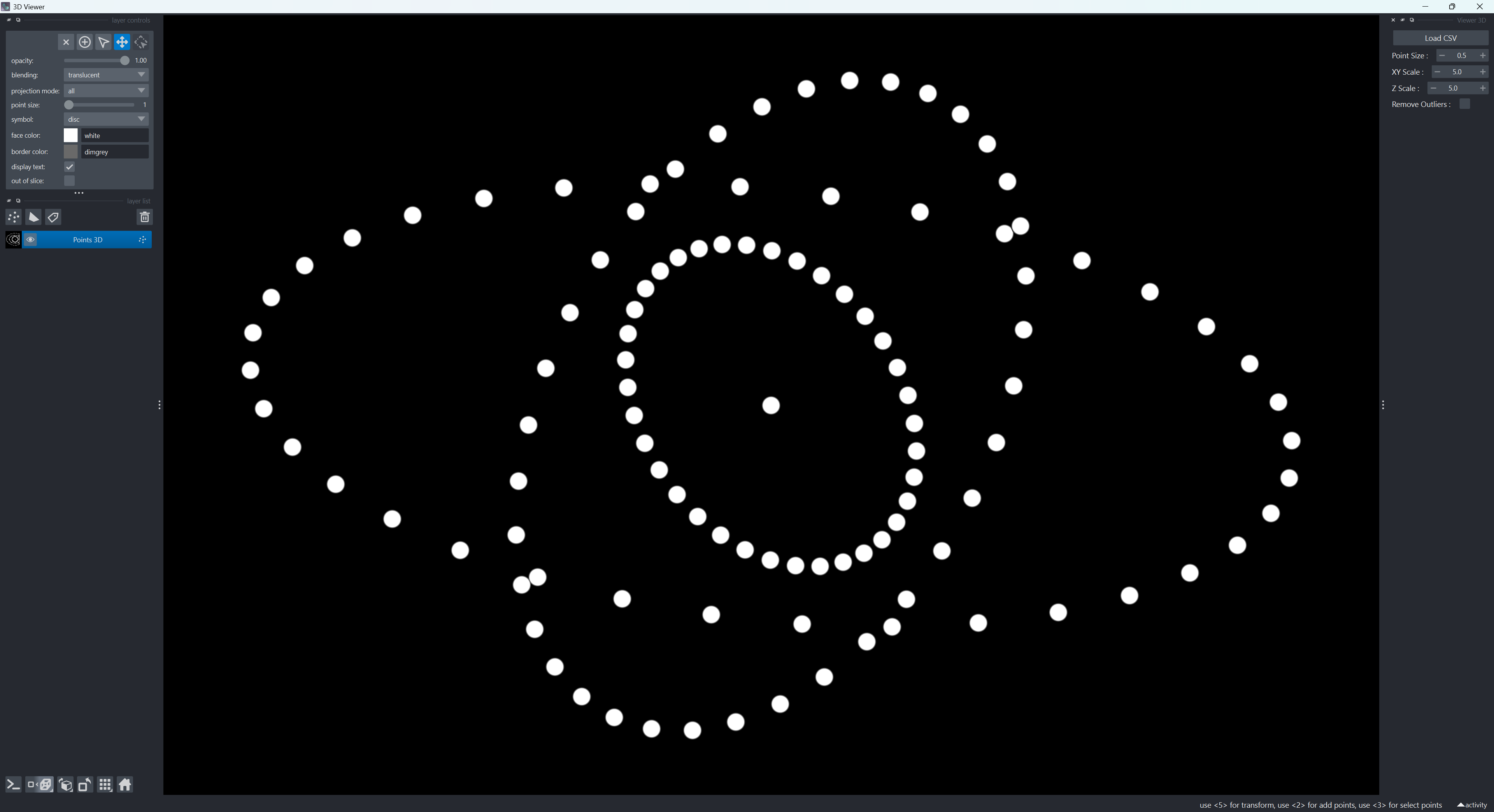 Overview of Napari with the 3D Viewer widget